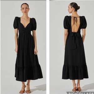 knee length dresses for ladies Asymmetrical Bow Midi Dress